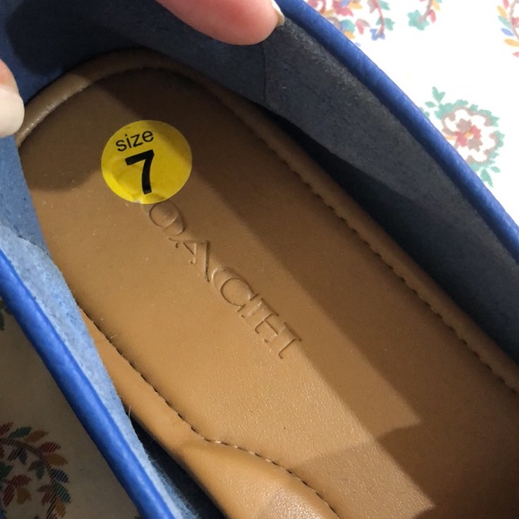 Coach Marley Lock Up Leather Driving Loafer Shoe In Blue Sz 7.5 EUC - Picture 7 of 8